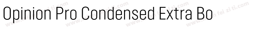 Opinion Pro Condensed Extra Bold字体转换
